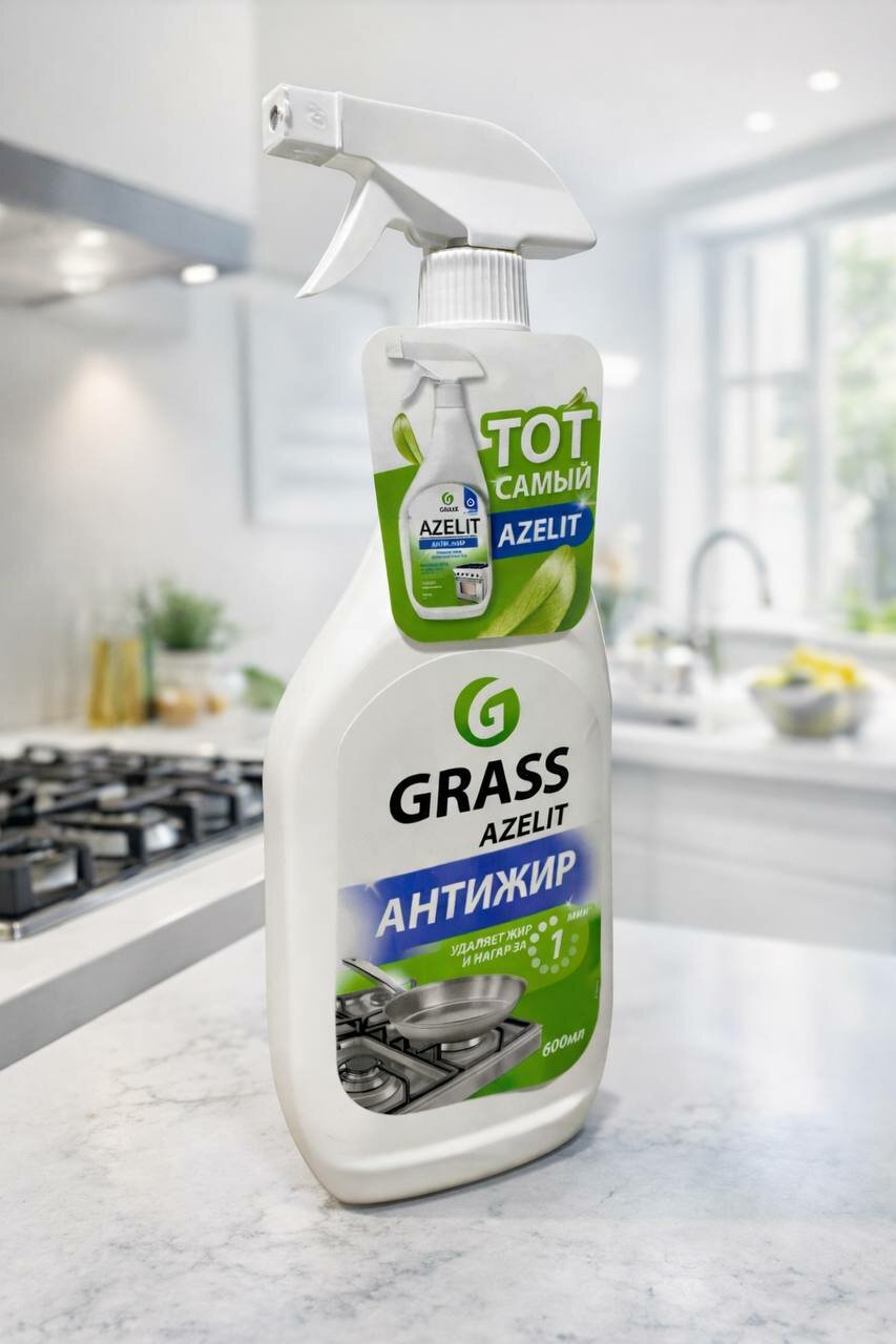GRASS Azelit Антижир для кухни, плит и духовок, спрей 600 мл
