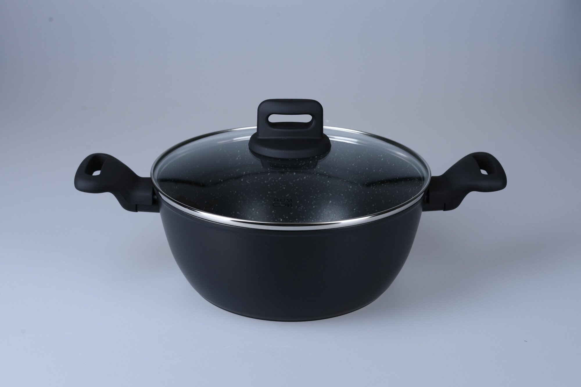 Кастрюля с крышкой домой INDI 3,8 л, а/п покрытие, кованый алюминий, индукция, ручки Soft-Touch