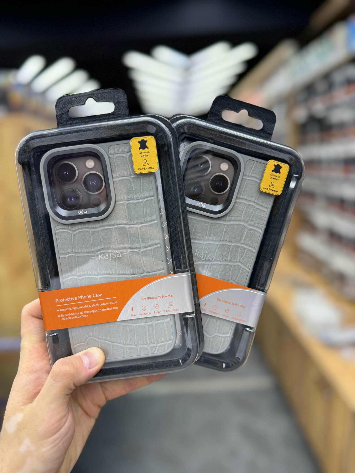 Чехол KAJSA противоударный для iPhone 15 Pro, защитный бампер, стильный дизайн, разноцветный