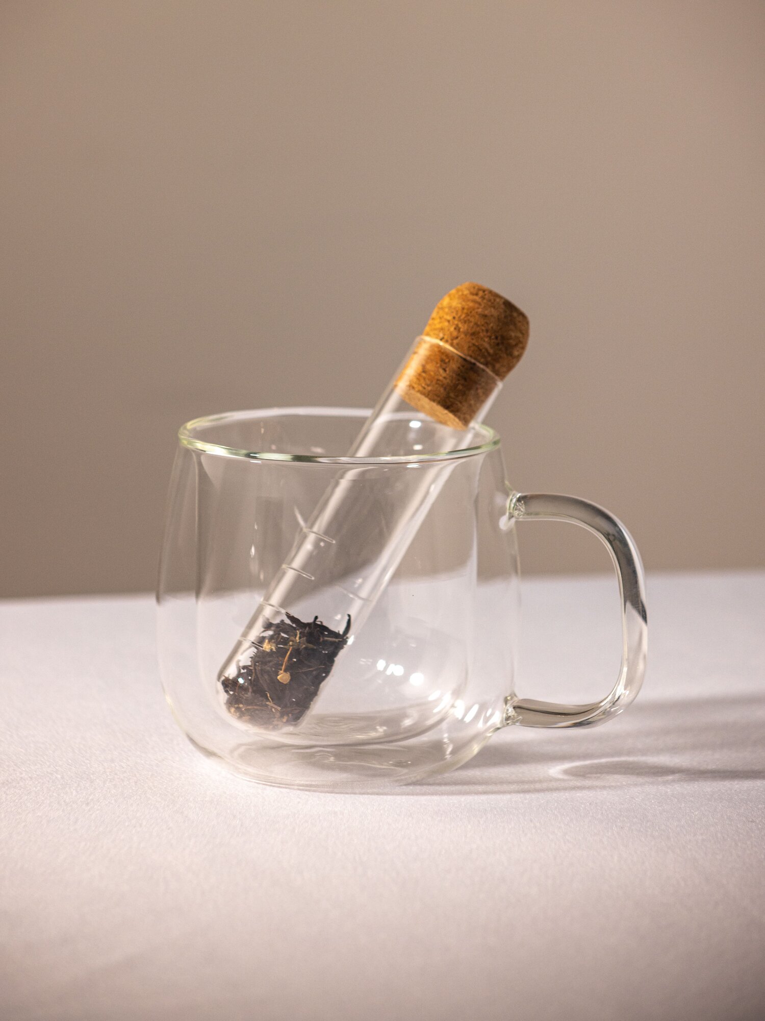 Стеклянный фильтр для заваривания чая, ситечко для чая 15.5 х 3 см DOMENIK "TEA TIME" — фото 1