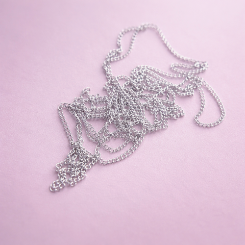 Изображение товара Цепь для дизайна Zoo Nail Art 1779 серебро 0,8 мм длина 50 см