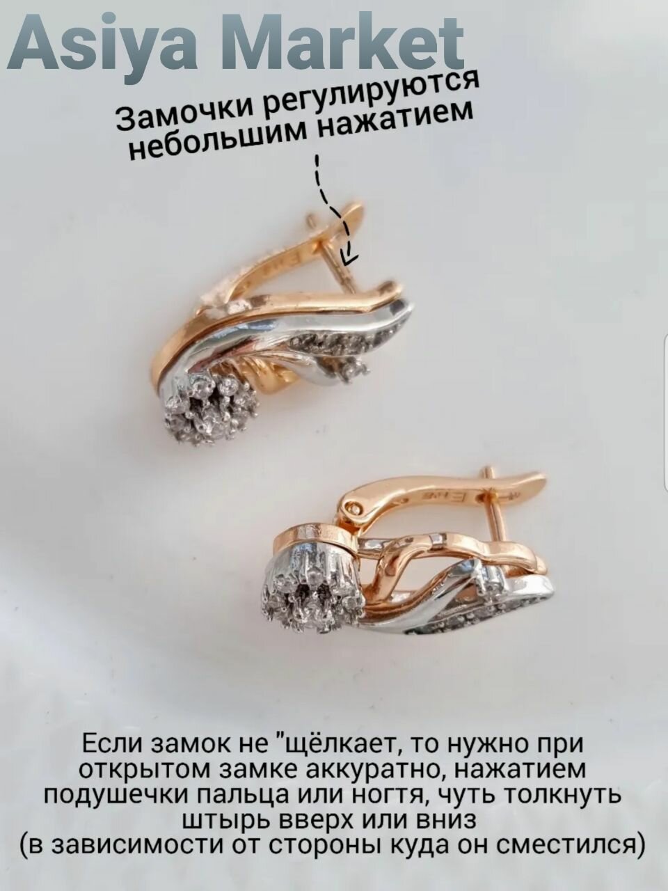 Комплект бижутерии: серьги, кольцо, финифть, размер кольца 18, серый — фото 1