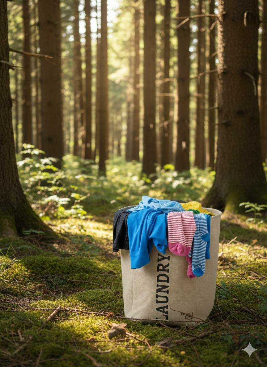 Универсальная корзина для белья и игрушек (Laundry) минималистичный стиль