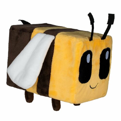 фото Мягкая игрушка fancy игра майнкрафт пчёлка пиксель, желтый/коричневый 18см pchl0