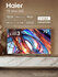 Телевизор HAIER 75" Mini LED 4K UHD 3840 х 2160, 144Гц, Wi-Fi, An...