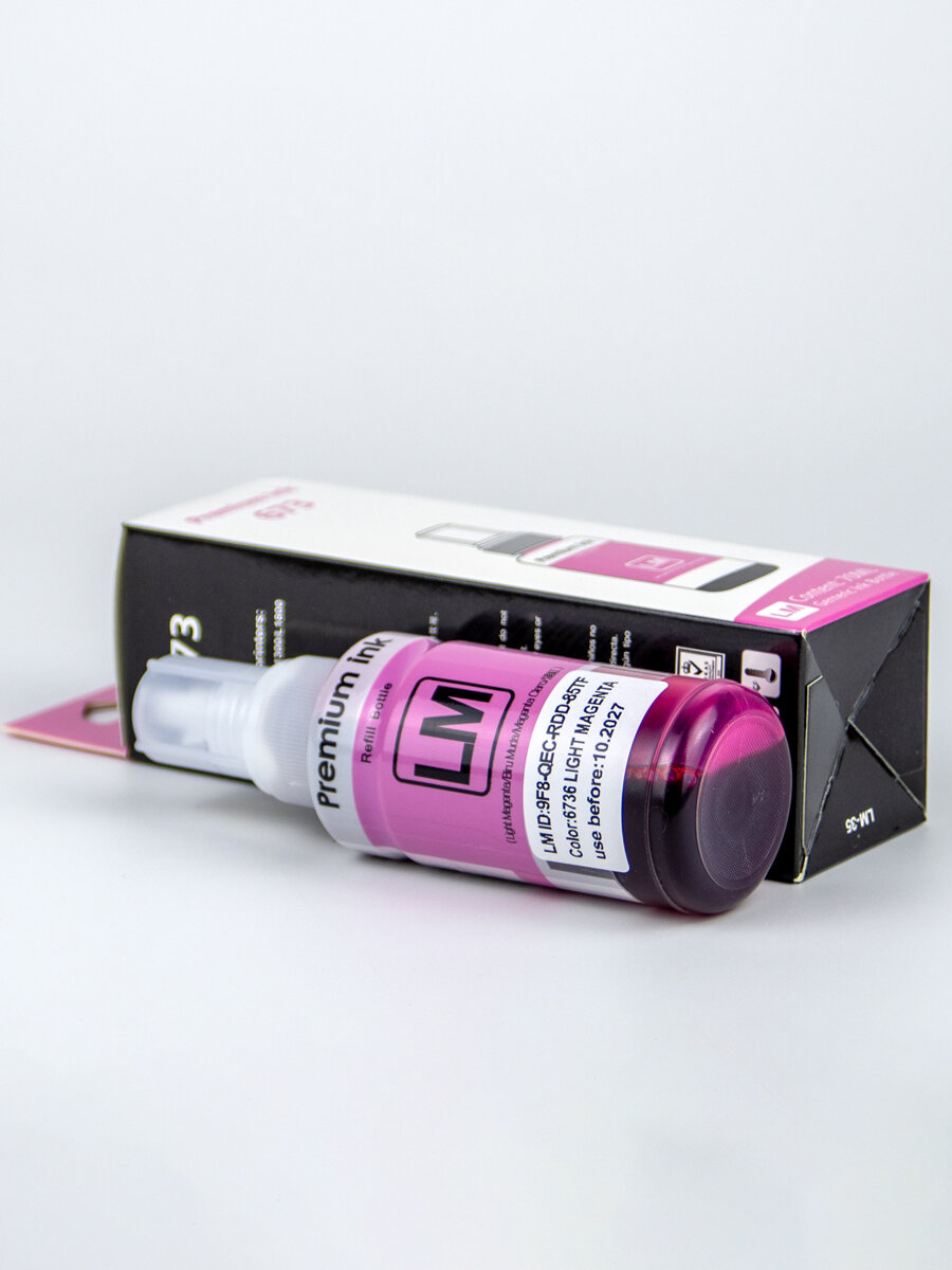 Чернила для струйного принтера/INK for lnkJet Printer EP 673 dye ink Light Magenta Premium Ink 70ml