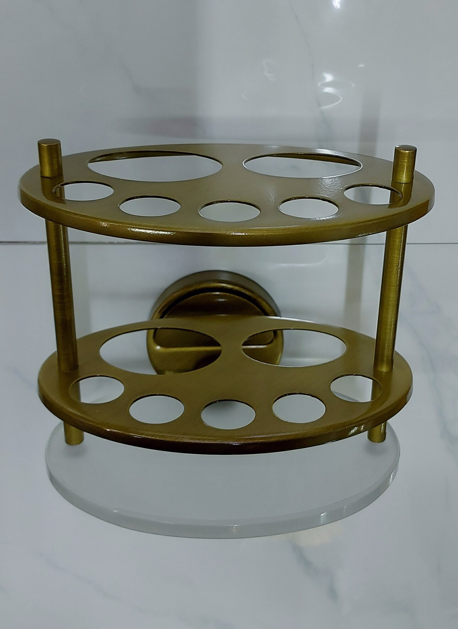 Держатель зубных щеток и пасты бронза Classic Elite BC060