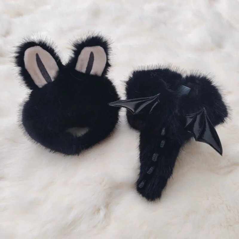 Костюм ангела для куклы Labubu 17 см Черный, Black