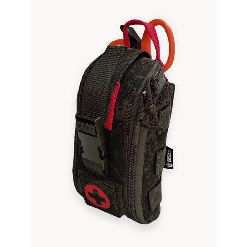 Подсумок под аптечку вертикальный малый BASTION отрывной Цифра РФ