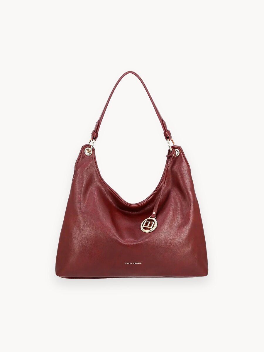 Сумка хобо DAVID JONES, бордовый