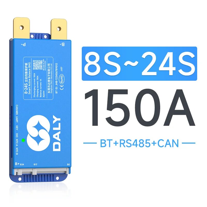 DALY 8S-24S 150A BMS CAN LiFePO4