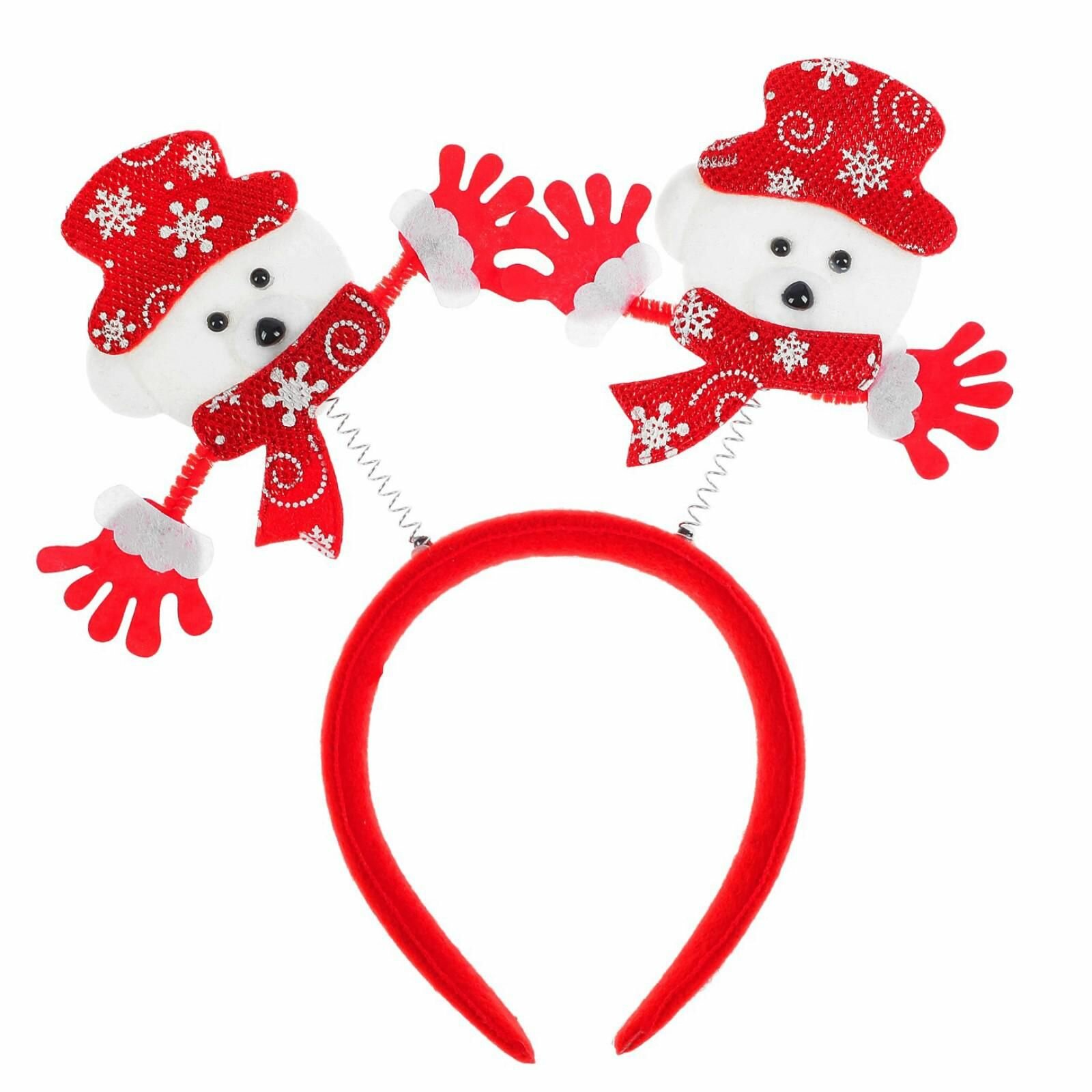 Ободок новогодний карнавальный Мишка 2 шт. в наборе