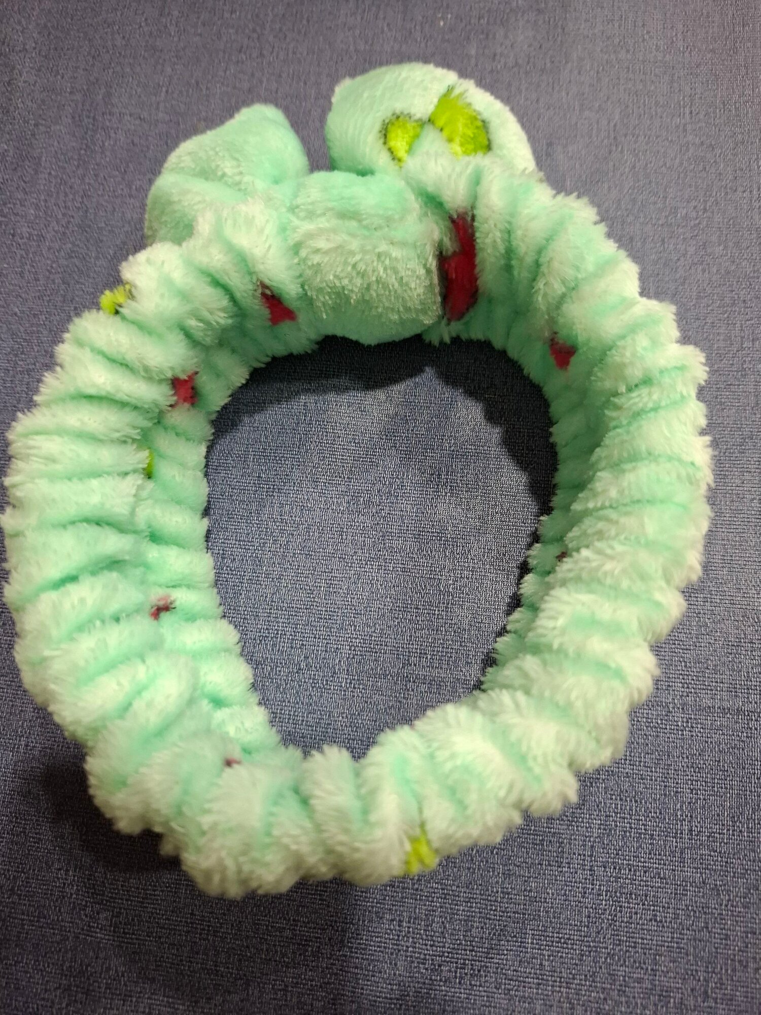 Повязка декоративная, искусственный мех, мягкая, для лица, для волос, для красоты,