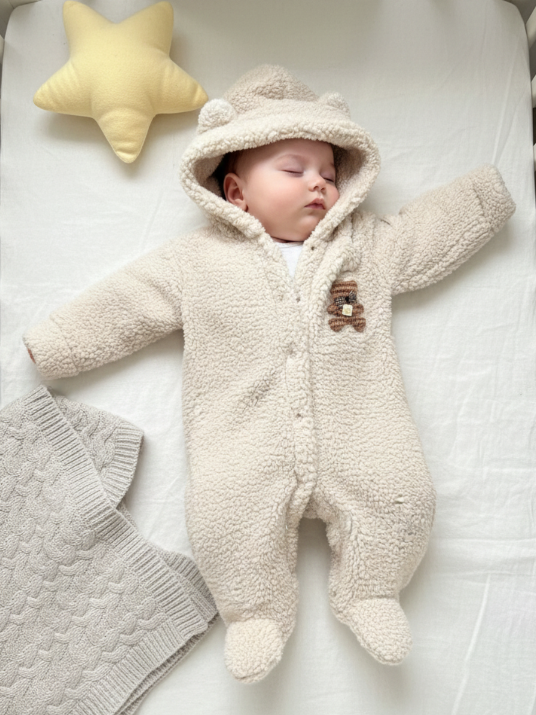 Распашонка , размер uni, бежевый