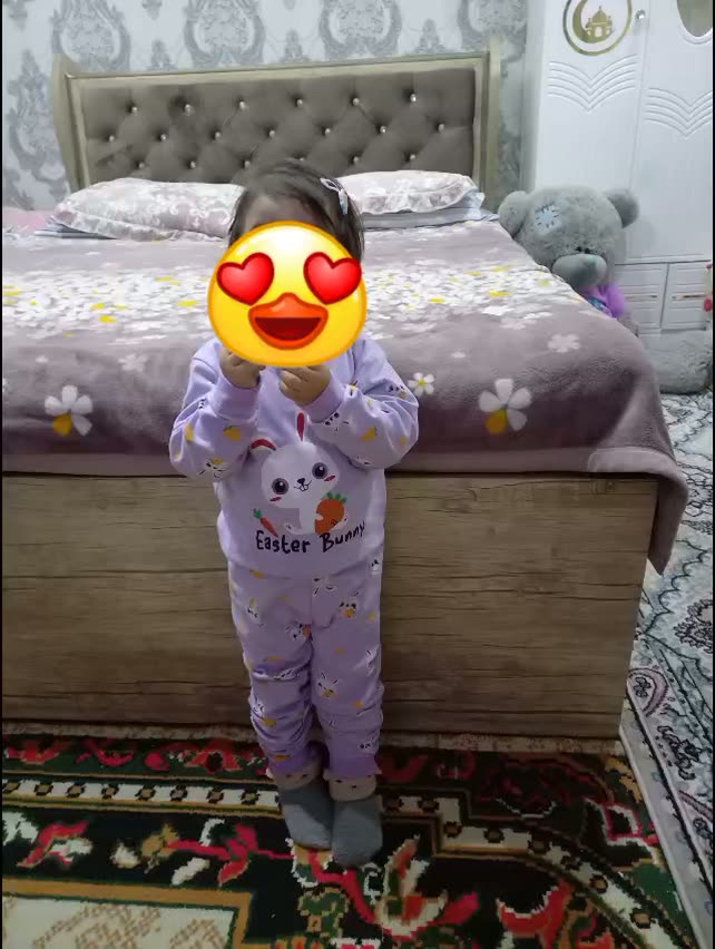 Пижама 3-4 лет ( размер 120), размер 120, фиолетовый — фото 1