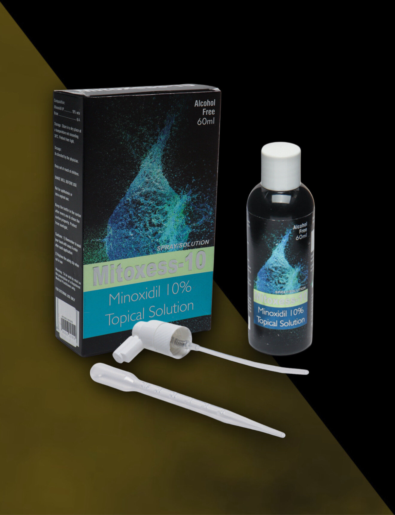 Миноксидил 10 Mitoxess Minoxidil Topical Solution USP, для роста волос и бороды, 60 мл — фото 1