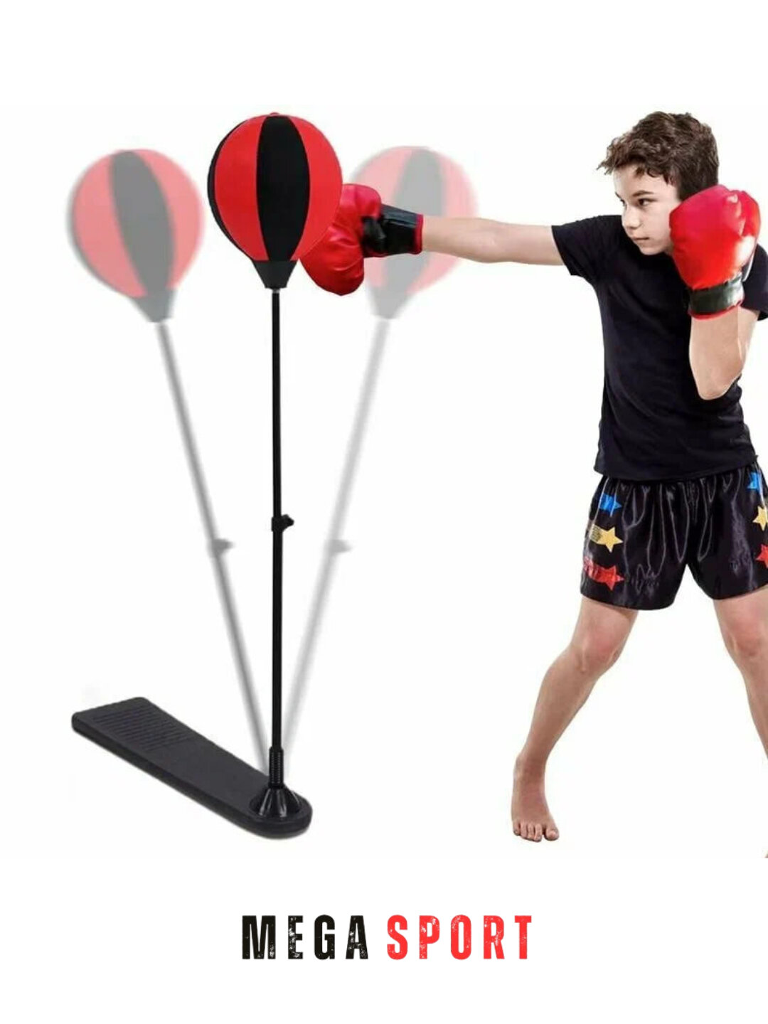 Детская боксерская груша с перчатками Boxing Game — фото 1