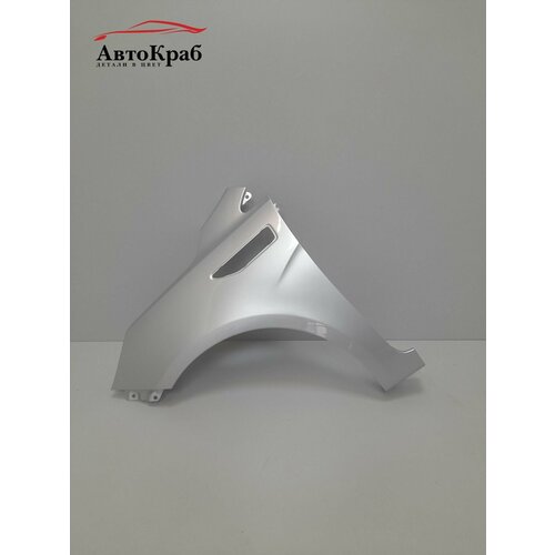 Крыло переднее левое в цвет для Киа Рио 3 2011 - 2015 г. RHM - серебристый