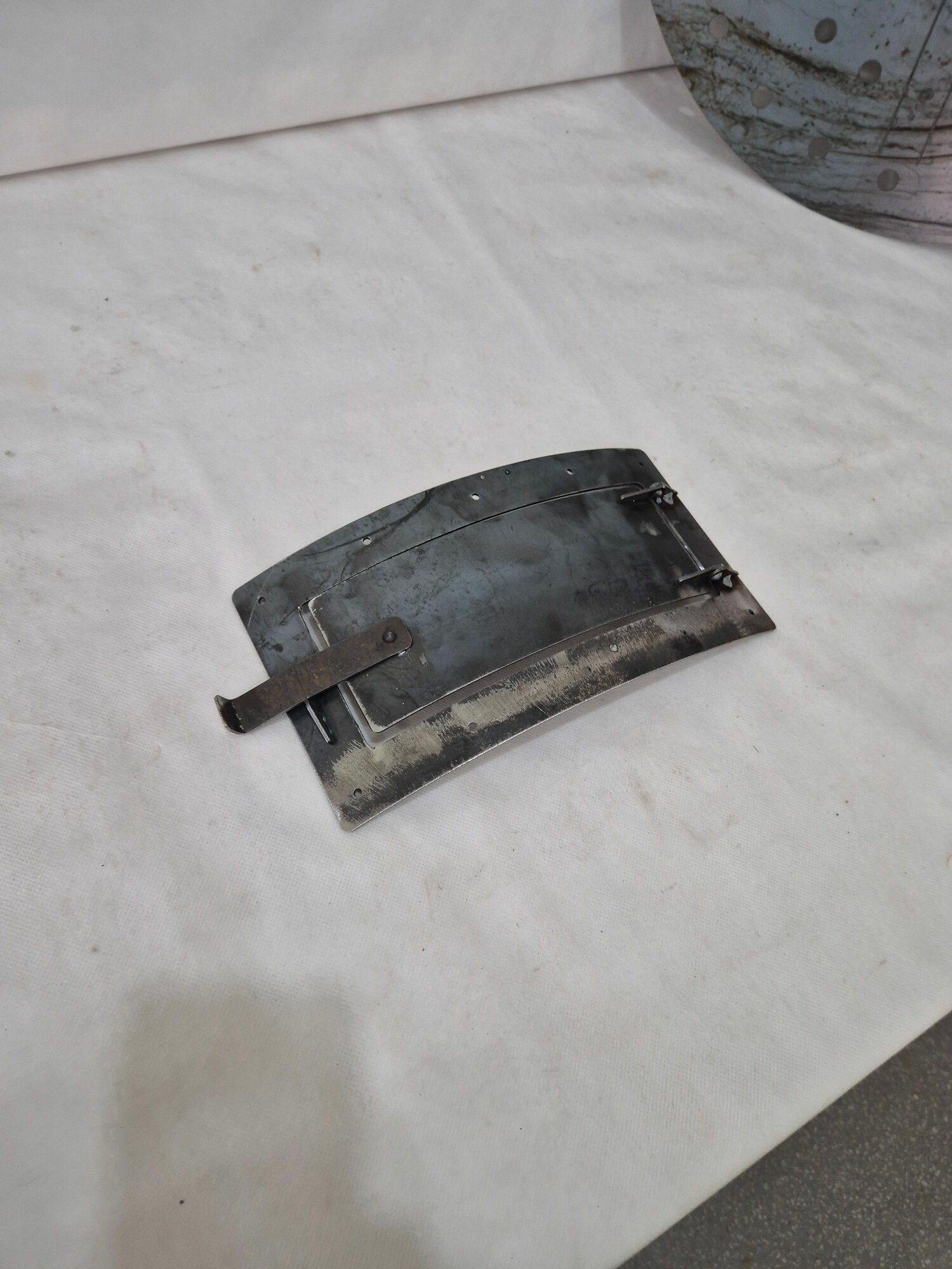 Дверка топки на бочку для сжигания мусора модель 172 2 мм толщина