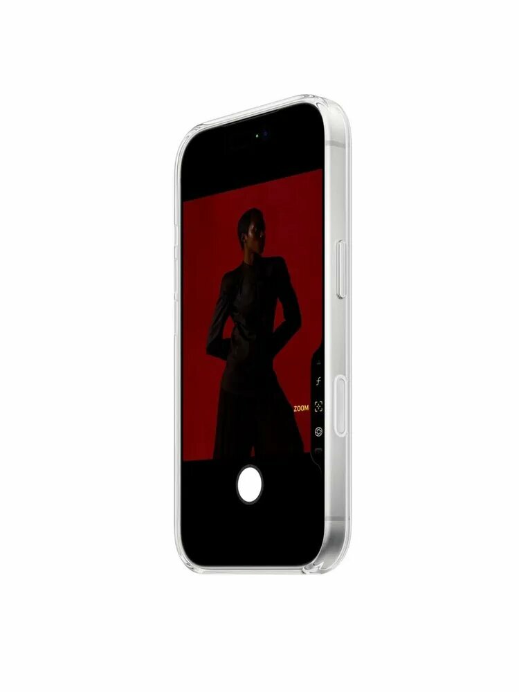 Чехол Savdo "Clear Case", для iPhone 17 Pro Max, MagSafe, прозрачный, карбон — фото 1