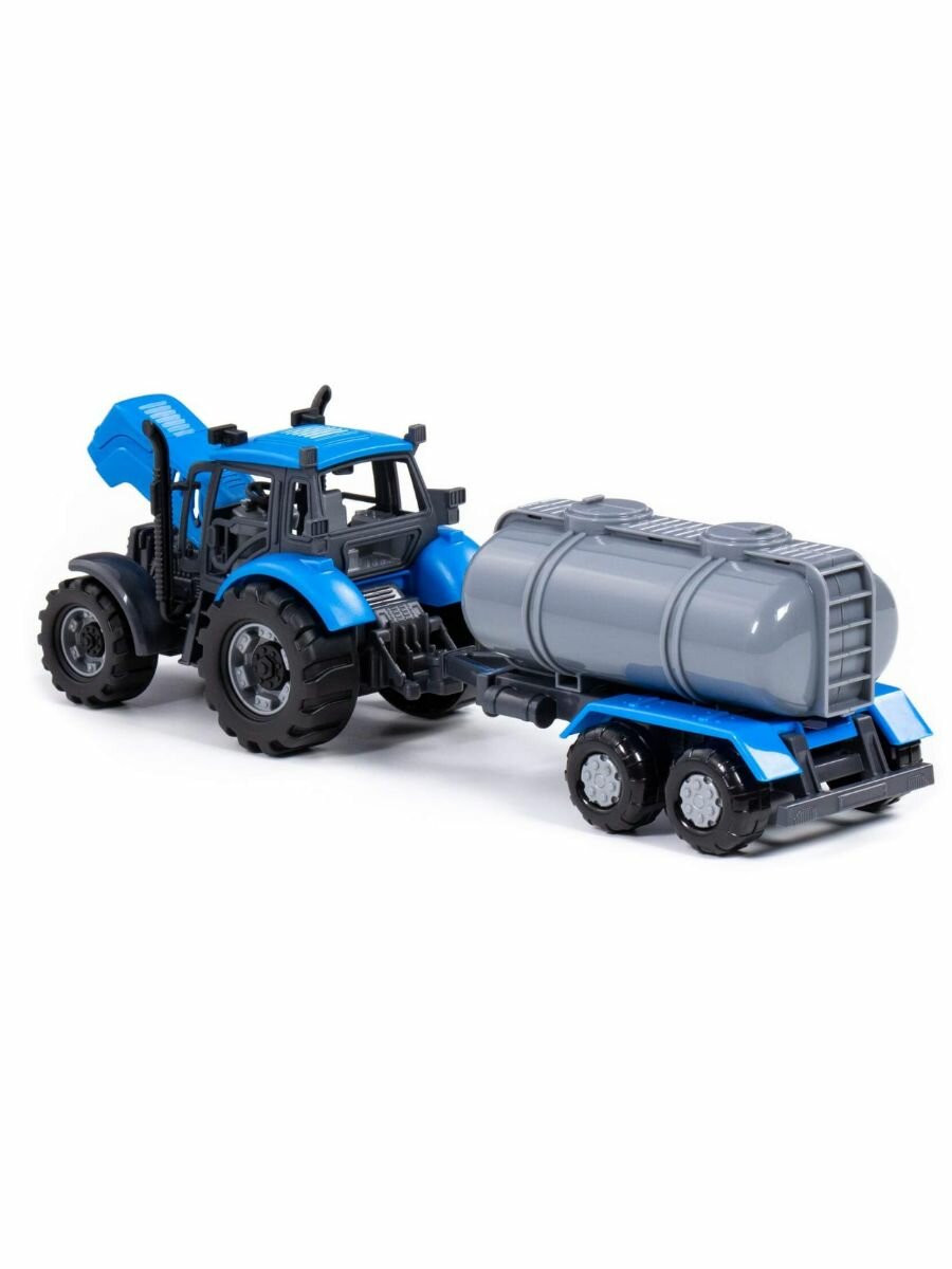 Игрушка Трактор Прогресс с прицепом цистерной — фото 1