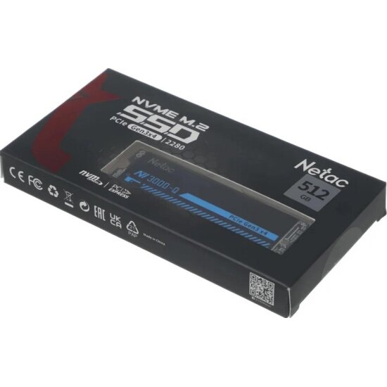 内蔵型SSD Netac NV3000 500GB SSD M.2 NVMe 500 ГБ SSD M.2 накопитель NETAC NV3000 (NT01NV3000-500-E4X) - PCI