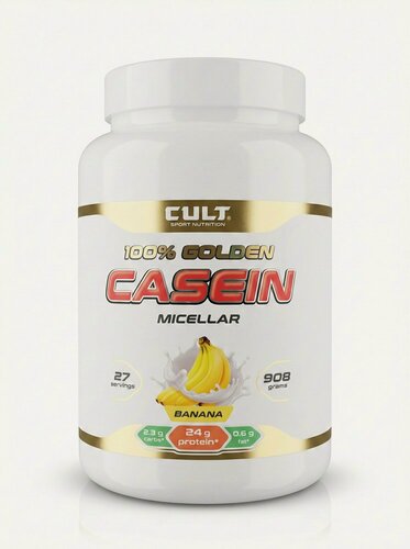 Изображение товара Протеин Cult Protein Casein, мицеллярный, казеиновый, банан, 900 г