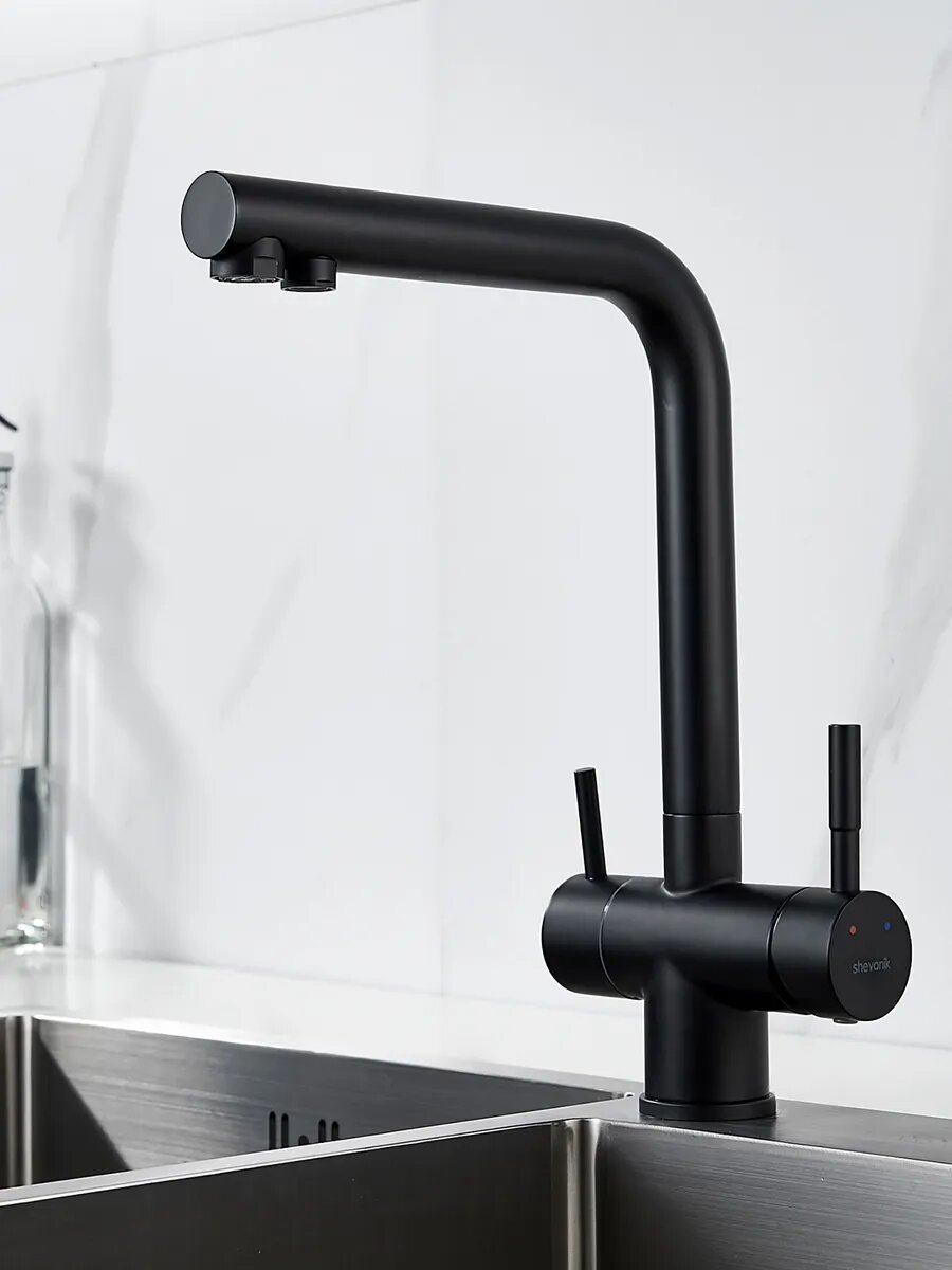 Высокий смеситель для кухни с фильтром для воды Shevanik S468H