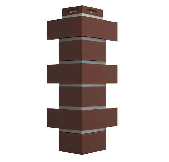 Docke Флемиш Коричневый, угол наружный (3 уп. / 36 шт.) для фасадных панелей