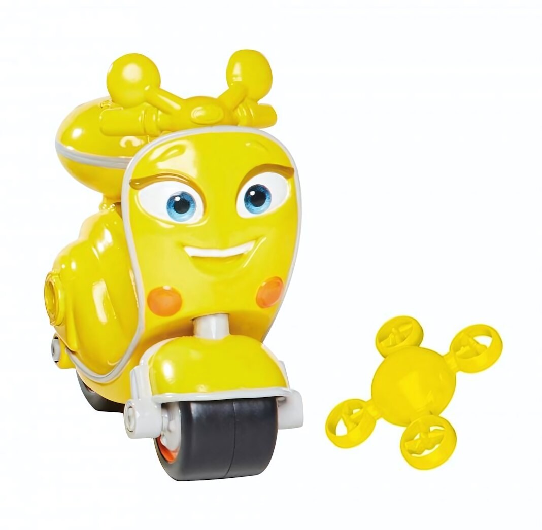 Игровой набор Ricky Zoom «Скути» с желтым скутером и аксессуарами, для мальчиков