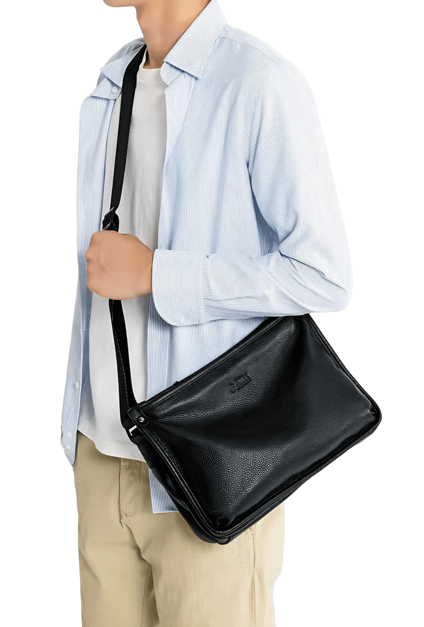 Сумка мессенджер  из натуральной кожи