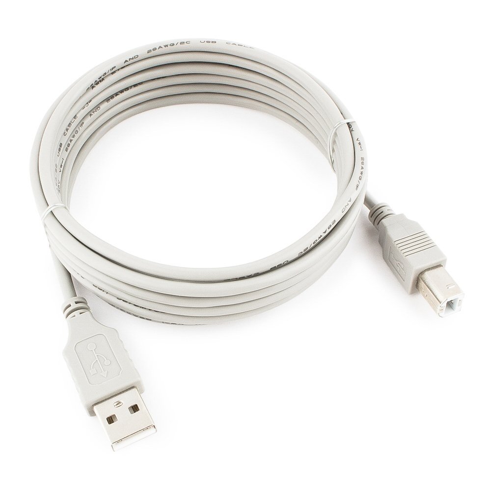 Кабель USB2.0 Cablexpert CC-USB2-AMBM-10-N, AM/BM, медь, 3.0м, пакет