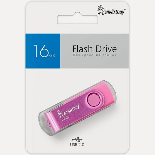 Изображение товара USB флешка Smartbuy 16Gb Twist pink USB 2.0