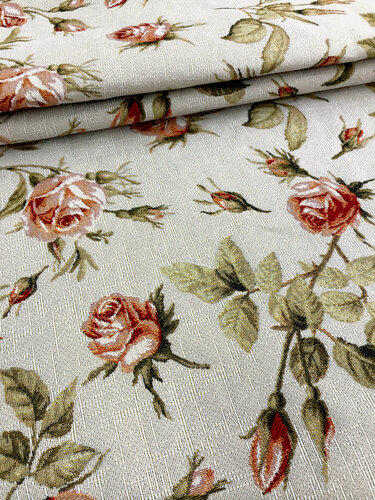 Изображение товара Ткань мебельная интерьерная (Гобелен) Роза ветка 175*100 см MIDA VANERI