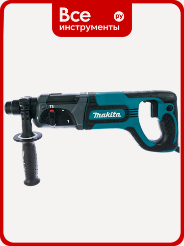 Изображение товара Перфоратор Makita HR 2475 профессиональный с электронным реверсом, виброзащитой и предохранительной муфтой, в кейсе