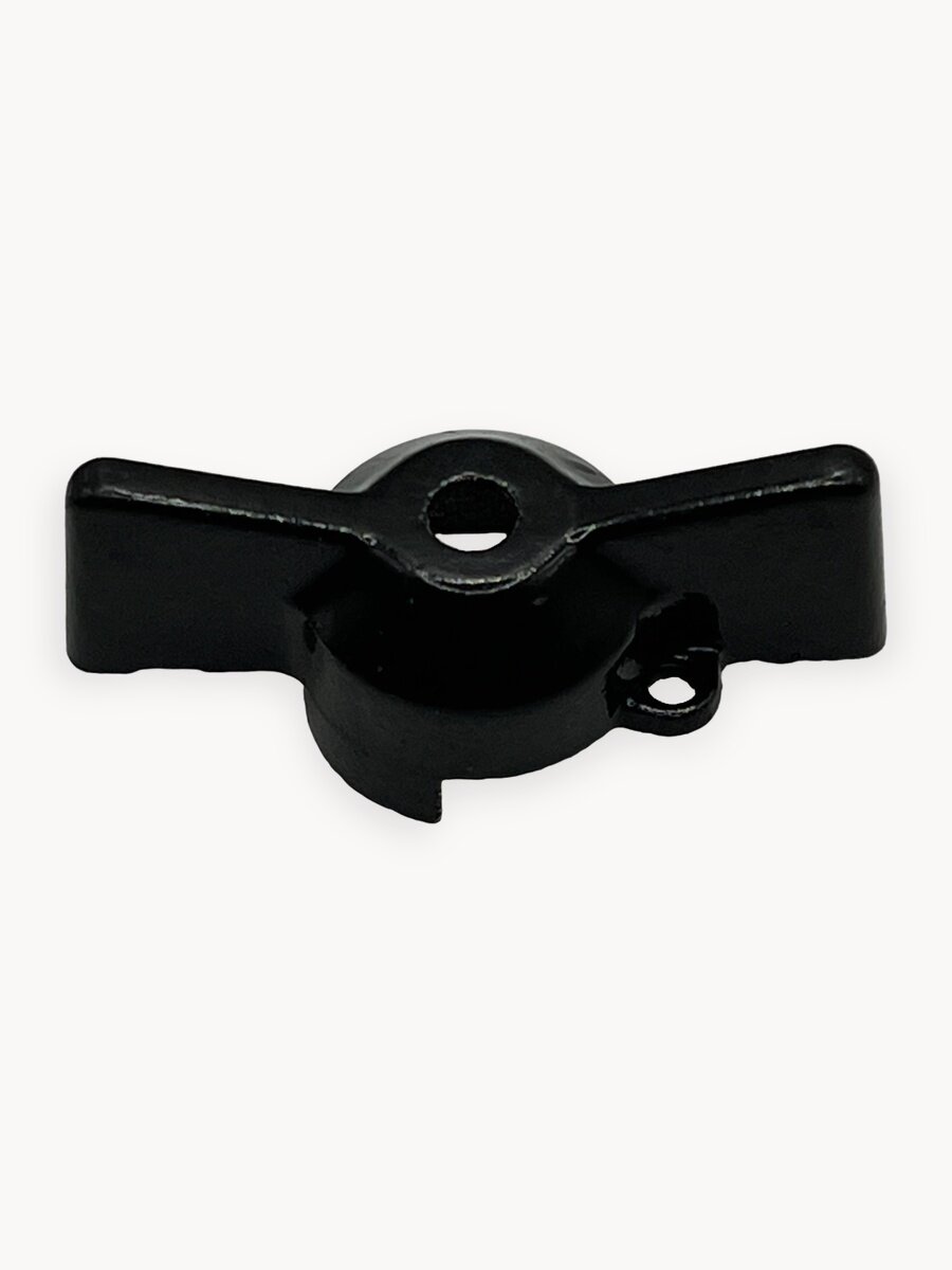 Ручка для шарового крана Bugatti, ручка - бабочка, черная (под болт), 1/2"