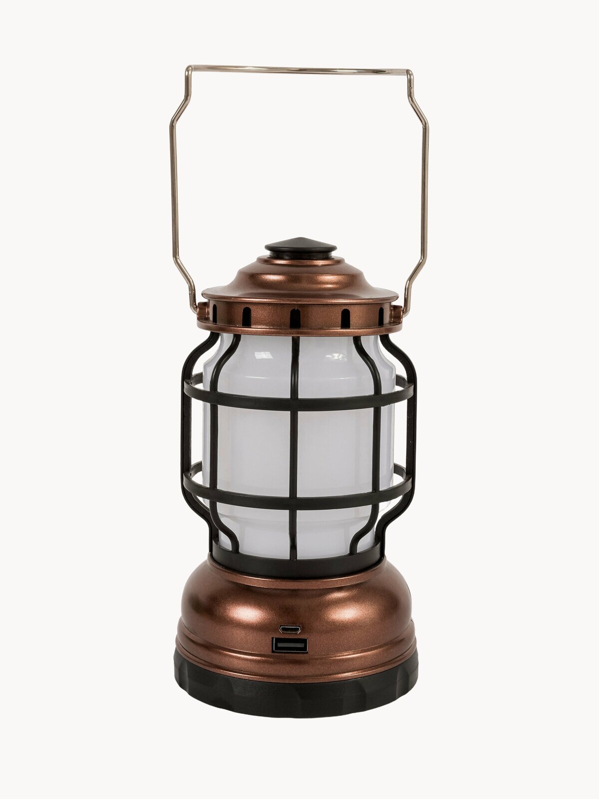 Cветодиодный декоративный фонарь GLANZEN CFL-0200-2021HC (аккумуляторный, USB, с диммером, 2 режима холодный свет + пламя)