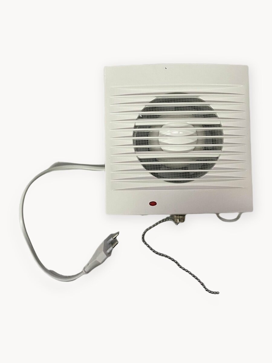 Вентилятор осевой / вытяжка в ванную / вытяжка в туалет d100 мм, белый