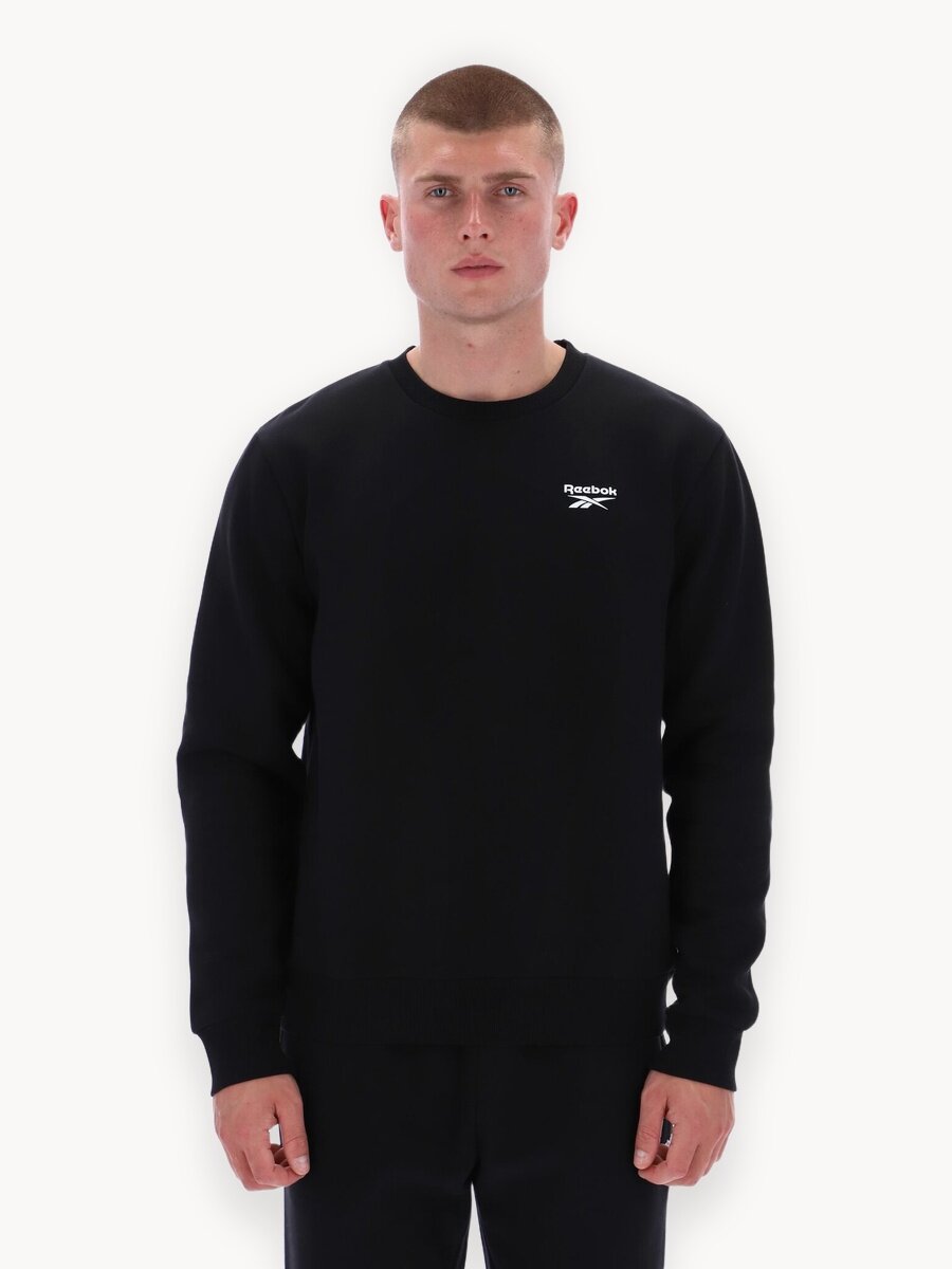 Свитшот спортивный Reebok KAI SMALL LOGO CREWNECK SWEATSHIRT, размер XL INT, , черный
