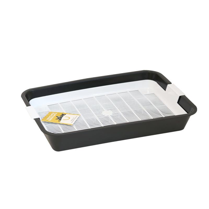 Туалет для кошек Моськи-Авоськи с сеткой 40*26*65 см черный