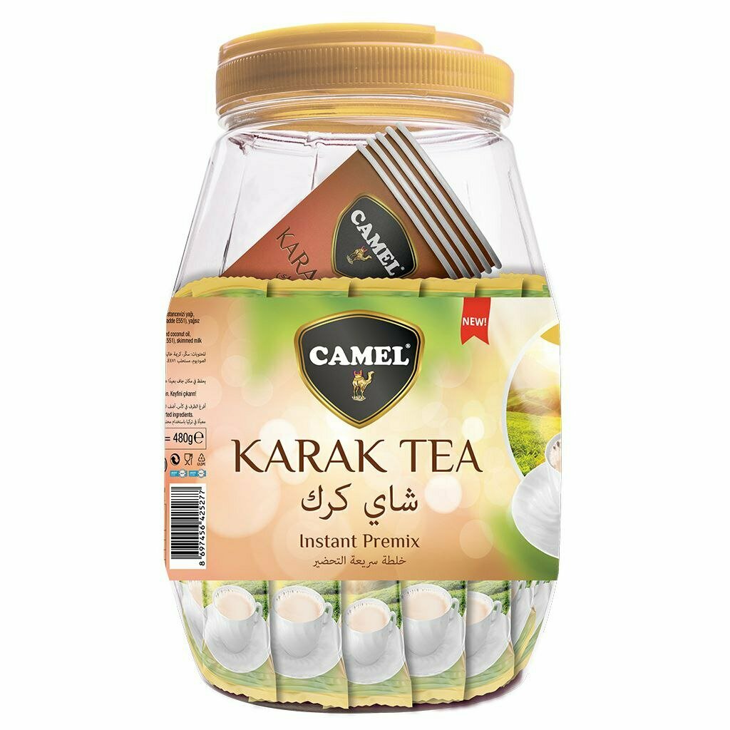 Чай Camel Karak Tea, черный, с молоком, с сахаром, 25 г, 24шт