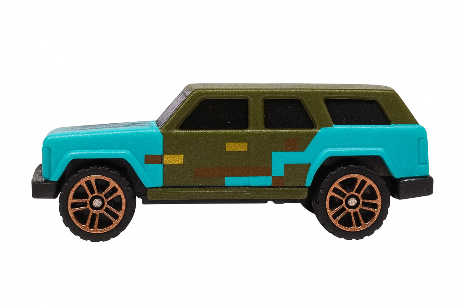 Набор игрушечных машинок в стиле Minecraft, в одном наборе 3 машинки — фото 1