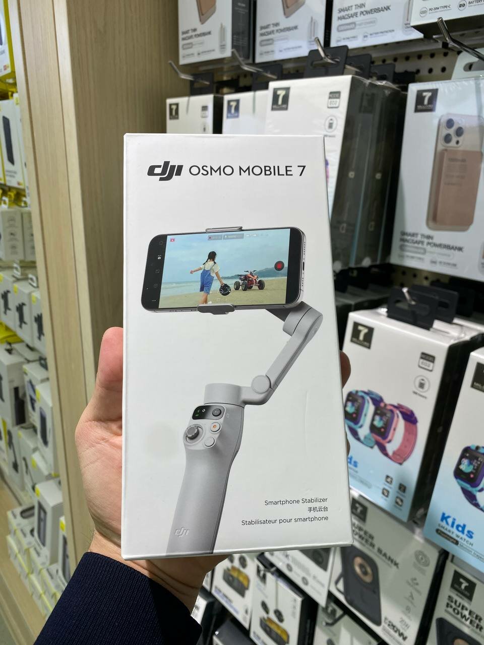 Стабилизатор DJI Osmo Mobile 7 для iPhone и Android с и 3-осевой системой