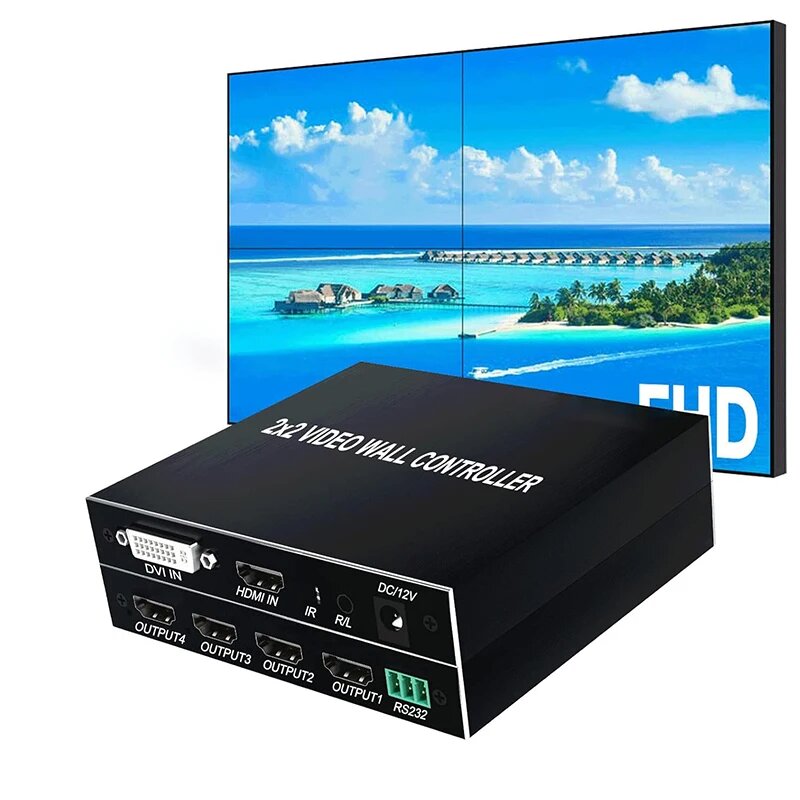 Контроллер видеостены lieve 2x2 HDMI 1080P With EU Plug