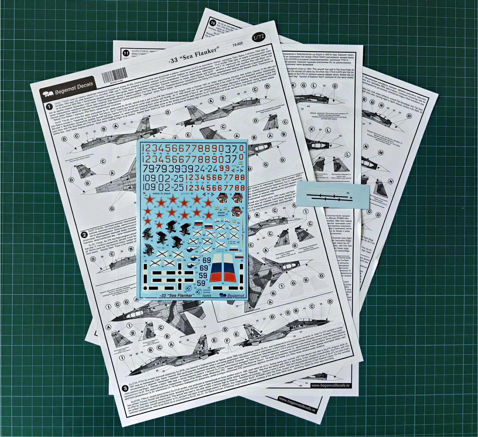 Декаль С_ухо_й С_у-33. Масштаб 1:72 — фото 1