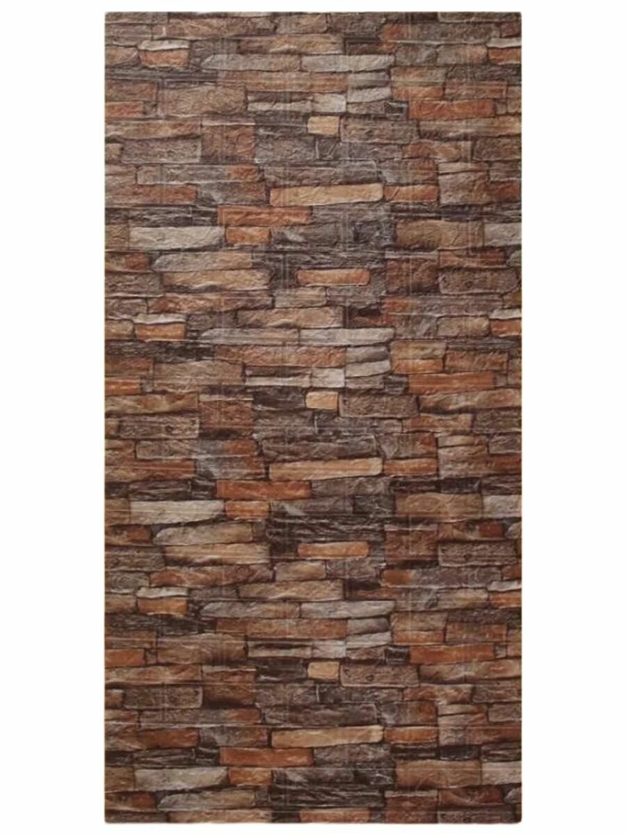 Обои самоклеющиеся 700х7700х3мм Камень Лофт красно-желтый