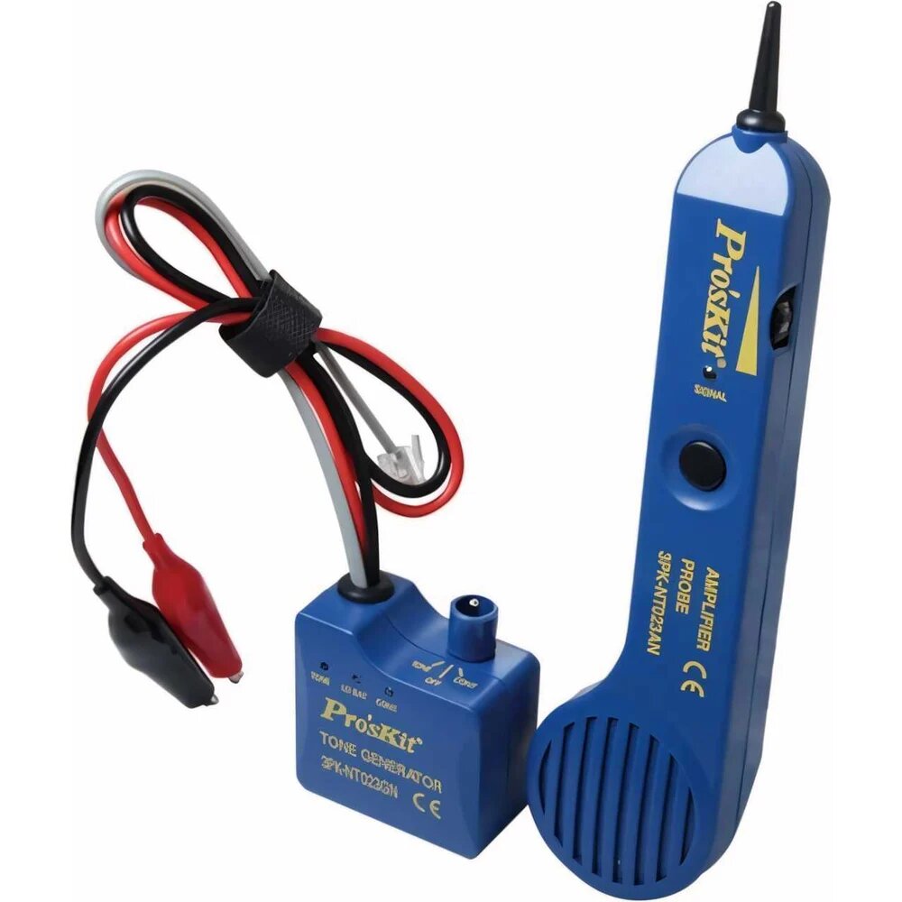 Тестер ProsKit 3PK-NT023N 00234520, повышенный шум, для обнаружения проводки, пластиковый корпус, батарея крона — фото 1