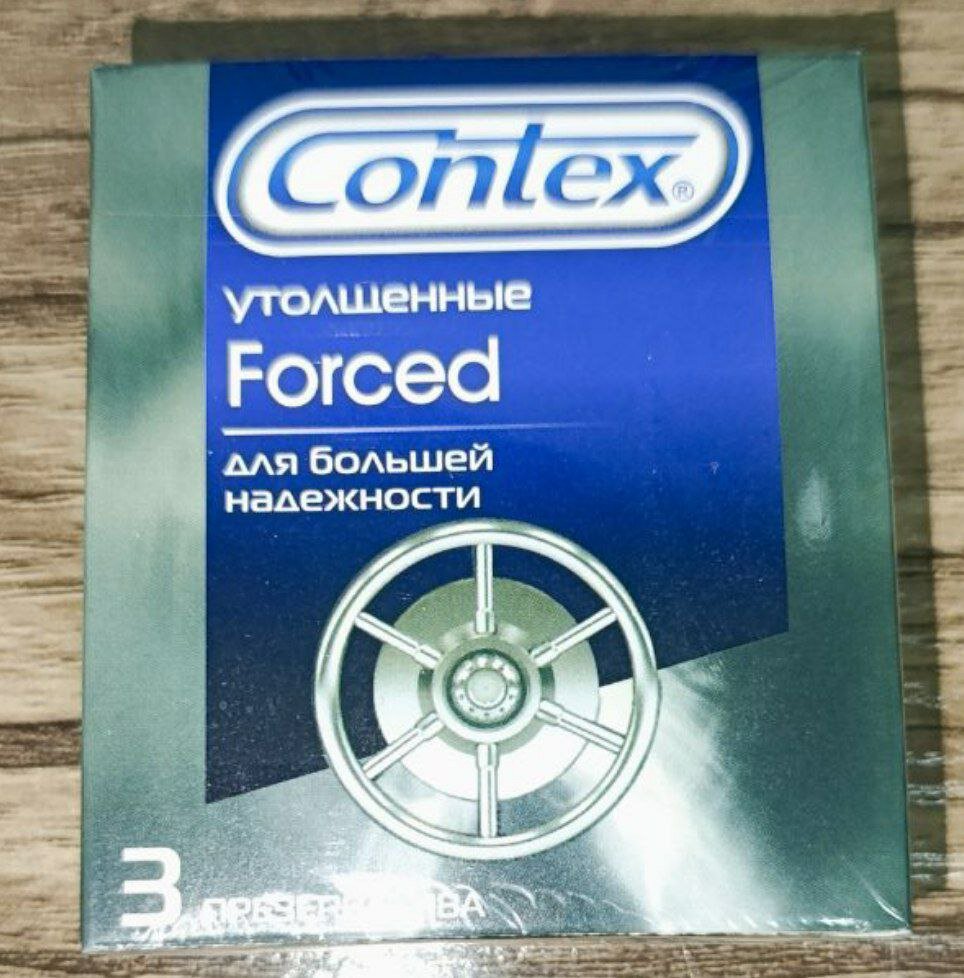 Презерватив "Contex Forced", для повышения чувствительности, натуральный латекс 3 шт