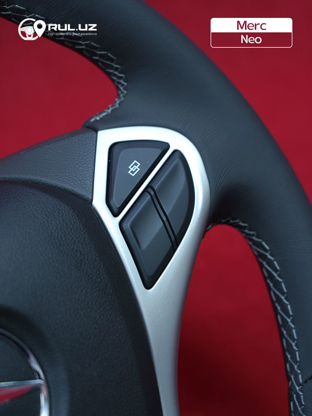 Руль Neo, для моделей Daewoo, Ravon, Chevrolet, черный новый — фото 1