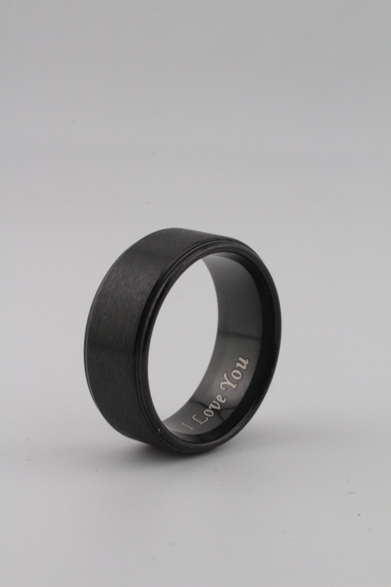 Кольцо обручальное, размер 19, черный — фото 1